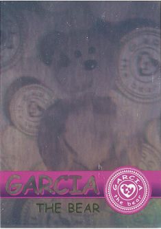 TY Beanie Babies BBOC Card - Series 2 Rare Bear (GREEN) - GARCIA (#/4444)