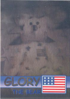 TY Beanie Babies BBOC Card - Series 2 Rare Bear (BLUE) - GLORY (#/20001)