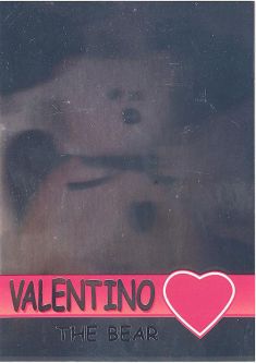 TY Beanie Babies BBOC Card - Series 2 Rare Bear (SILVER) - VALENTINO (#/2220)