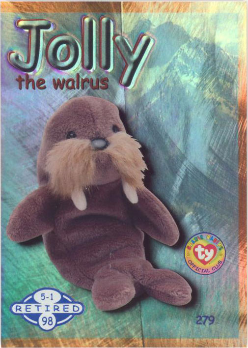 Ty 4082 Beanie Baby Plush Animal Jolly Walrus Style  1996 for sale online
