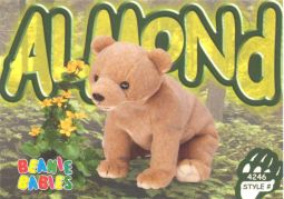 TY Beanie Babies BBOC Card - Series 3 Common - ALMOND the Bear