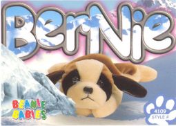 TY Beanie Babies BBOC Card - Series 3 Common - BERNIE The St Bernard