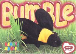 TY Beanie Babies BBOC Card - Series 3 Common - BUMBLE the Bee