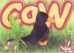 TY Beanie Babies BBOC Card - Series 3 Common - CAW the Crow