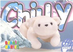 TY Beanie Babies BBOC Card - Series 3 Common - CHILLY the Polar Bear