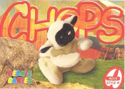 TY Beanie Babies BBOC Card - Series 3 Common - CHOPS the Lamb