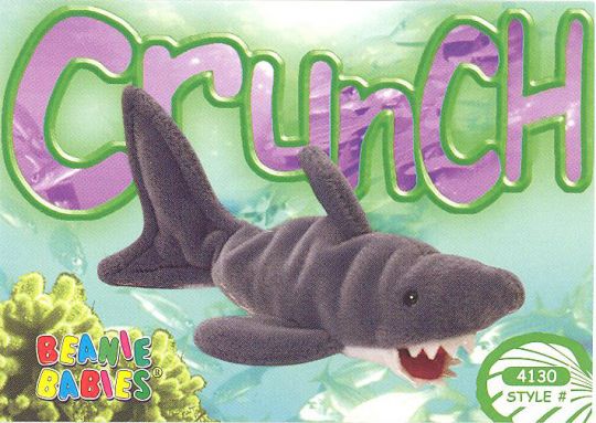 ophouden bereiden Geaccepteerd TY Beanie Babies BBOC Card - Series 3 Common - CRUNCH the Shark:  BBToyStore.com - Toys, Plush, Trading Cards, Action Figures & Games online  retail store shop sale