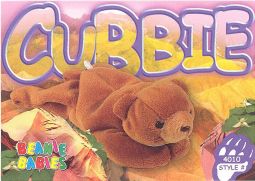 TY Beanie Babies BBOC Card - Series 3 Common - CUBBIE the Bear