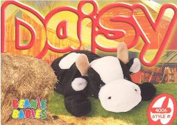 TY Beanie Babies BBOC Card - Series 3 Common - DAISY the Cow