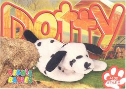 TY Beanie Babies BBOC Card - Series 3 Common - DOTTY the Dalmatian