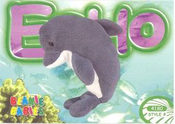 TY Beanie Babies BBOC Card - Series 3 Common - ECHO the Dolphin