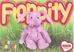 TY Beanie Babies BBOC Card - Series 3 Common - FLOPPITY the Bunny