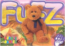 TY Beanie Babies BBOC Card - Series 3 Common - FUZZ the Bear