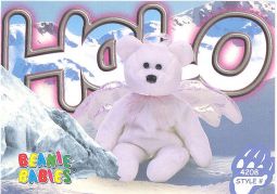 TY Beanie Babies BBOC Card - Series 3 Common - HALO the Angel Bear