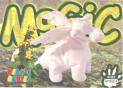 TY Beanie Babies BBOC Card - Series 3 Common - MAGIC the Dragon