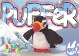 TY Beanie Babies BBOC Card - Series 3 Common - PUFFER the Puffin