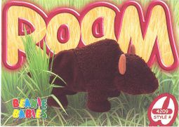TY Beanie Babies BBOC Card - Series 3 Common - ROAM the Buffalo