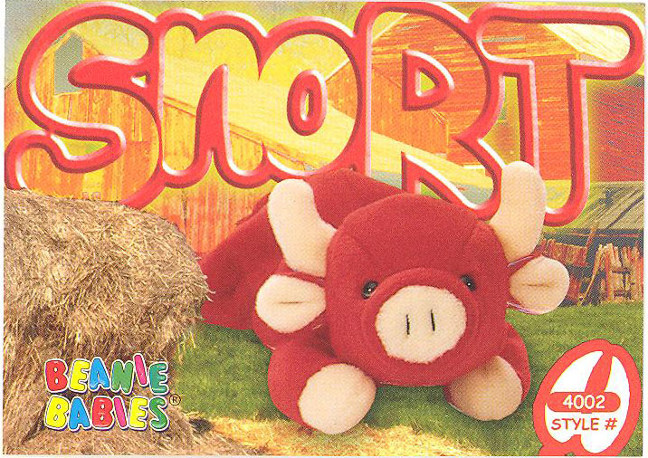 Snort ty beanie baby value discount