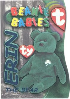 TY Beanie Babies BBOC Card - Series 3 - Beanie/Buddy Left (TEAL) - ERIN the Bear
