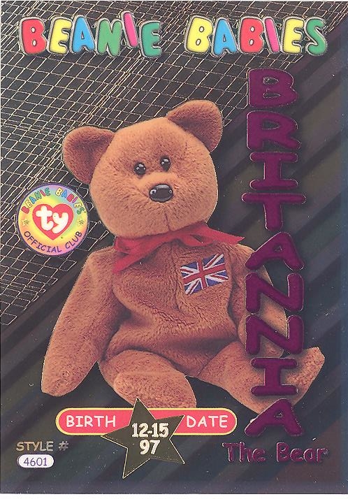 Details about   Ty Beanie Babies Series IV S4 ~ Silver ~ BBOC Birthday Card 279 Osito the Bear 