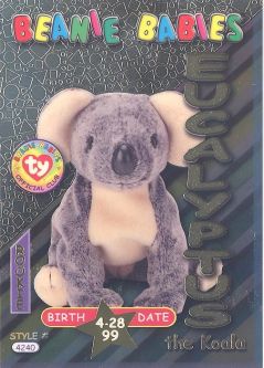 TY Beanie Babies BBOC Card - Series 3 Birthday (GOLD) - EUCALYPTUS the Koala