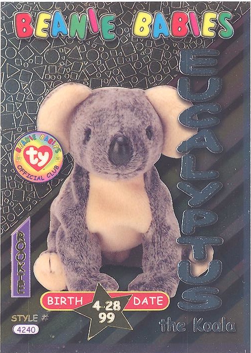 TY Beanie Babies BBOC Card - Series 3 Birthday (SILVER) - EUCALYPTUS the  Koala: BBToyStore.com - Toys, Plush, Trading Cards, Action Figures & Games  online retail store shop sale