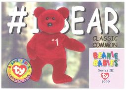 TY Beanie Babies BBOC Card - Series 3 Classic Commons - #1 BEAR