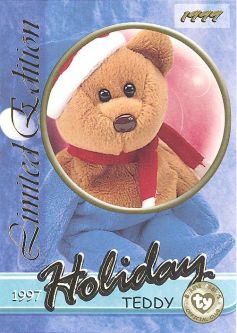 TY Beanie Babies BBOC Card - Series 3 Limited Edition - 1997 HOLIDAY Bear