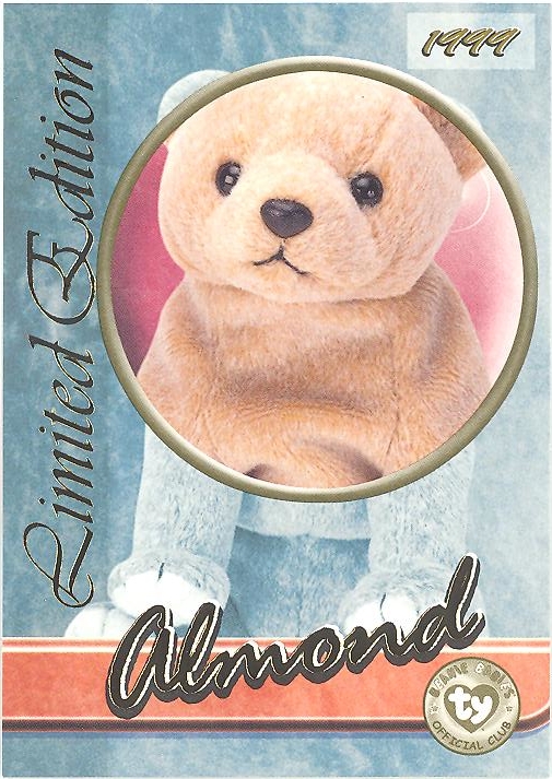 1999 almond beanie baby value