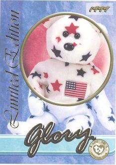 TY Beanie Babies BBOC Card - Series 3 Limited Edition - GLORY the Bear