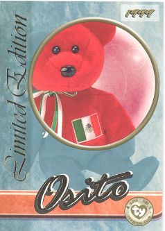 TY Beanie Babies BBOC Card - Series 3 Limited Edition - OSITO the Mexican Bear