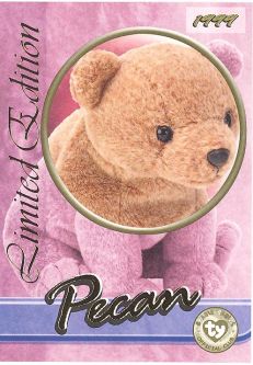TY Beanie Babies BBOC Card - Series 3 Limited Edition - PECAN the Bear