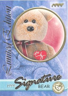 TY Beanie Babies BBOC Card - Series 3 Limited Edition - 1999 SIGNATURE BEAR