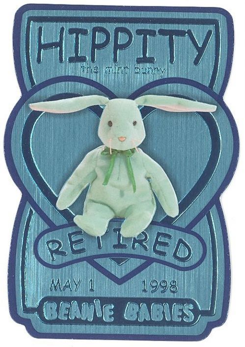 TY Beanie Babies BBOC Card Series 3 Retired TEAL HIPPITY the Mint Bunny 20160 BBToyStore Toys Plush Trading Cards Action Figures Games online retail store shop sale