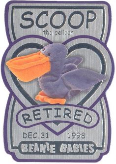 TY Beanie Babies BBOC Card - Series 3 Retired (SILVER) - SCOOP the Pelican (#/4320) TY Beanie Babies BBOC Card - Series 3 Retired (SILVER) - SCOOP the Pelican (#/4320)