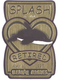 TY Beanie Babies BBOC Card - Series 3 Retired (GOLD) - SPLASH the Whale