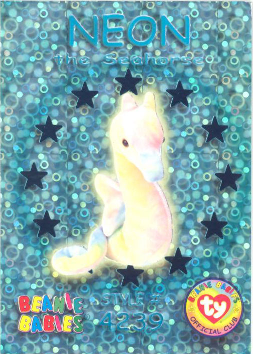 neon the seahorse beanie baby mcdonalds