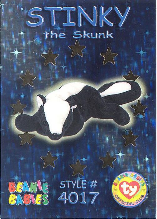 Ty Beanie Babies Stinky The Skunk Plush Toy for sale online 