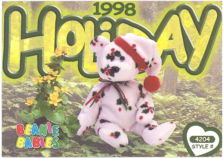 1998 holiday beanie baby