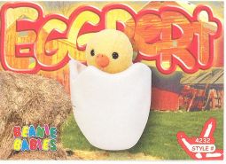 TY Beanie Babies BBOC Card - Series 4 Common - EGGBERT the Baby Chick