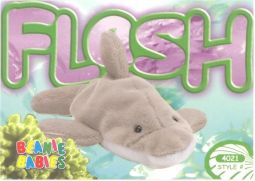 TY Beanie Babies BBOC Card - Series 4 Common - FLASH the Dolphin