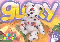 TY Beanie Babies BBOC Card - Series 4 Common - GLORY the Bear