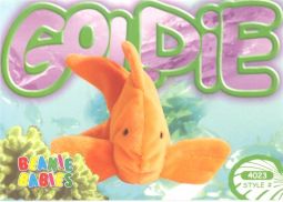 TY Beanie Babies BBOC Card - Series 4 Common - GOLDIE the Goldfish