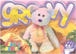 TY Beanie Babies BBOC Card - Series 4 Common - GROOVY the Bear