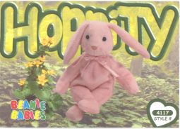 TY Beanie Babies BBOC Card - Series 4 Common - HOPPITY the Bunny