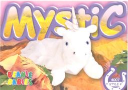 TY Beanie Babies BBOC Card - Series 4 Common - MYSTIC the Unicorn