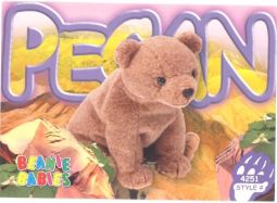 TY Beanie Babies BBOC Card - Series 4 Common - PECAN the Bear