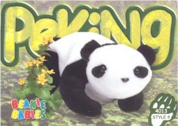 TY Beanie Babies BBOC Card - Series 4 Common - PEKING the Panda