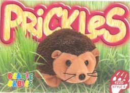 TY Beanie Babies BBOC Card - Series 4 Common - PRICKLES the Hedgehog