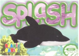 TY Beanie Babies BBOC Card - Series 4 Common - SPLASH the Whale